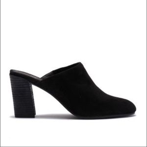 NEW! Eileen Fisher Prana Suede Block Heel Mule